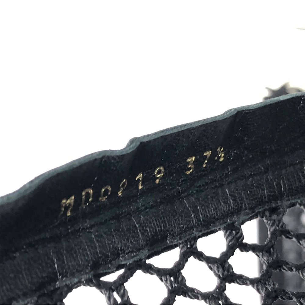 Dior Naughtily D Runway 2018 Mesh Suede Lace-Up Knee-High Boots Black 37.5 - Picture 8 of 9